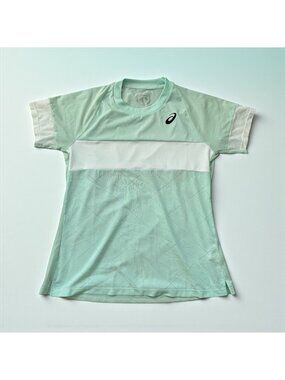 ASICS Women’s Mint Green Jersey Short Sleeve Top Size Large